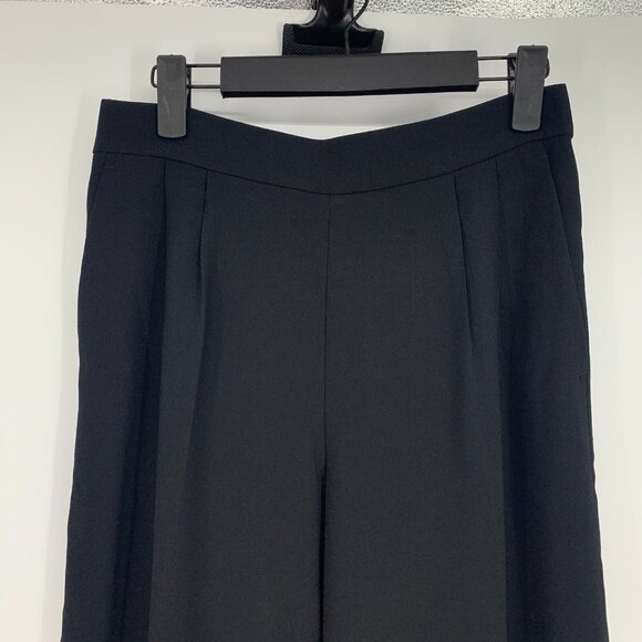 J.Crew Pants Black Pull On Wide Leg Cropped 365 Crepe - Picture 3 of 9